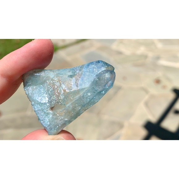 Healing Crystal - Aqua Aura Quartz Cluster - Picture 10 of 13